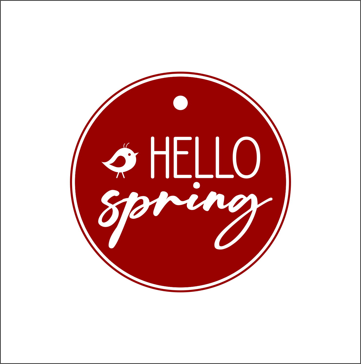 Hello Spring 10 tags Red_0