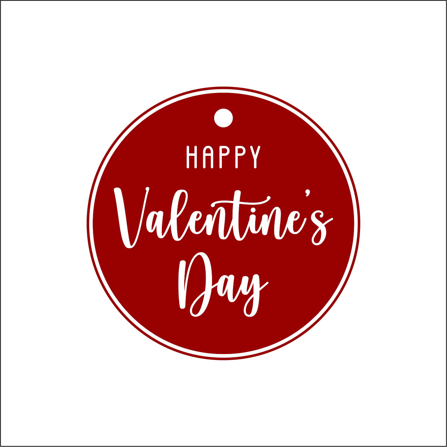 10 Tags Happy Valentine's Day Red_0