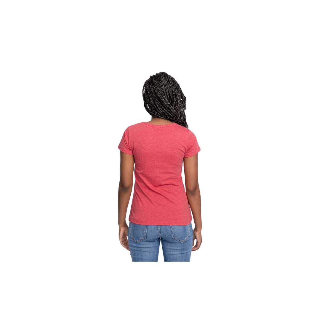 LFC Womens Red Marl Embroidered Tee (A15092)_4