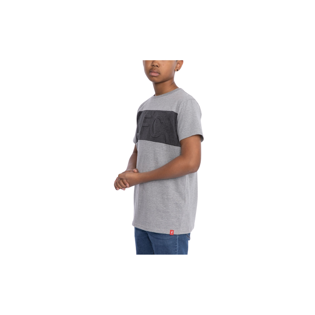 LFC Junior Charcoal Marl Embossed Tee (A15101)_4