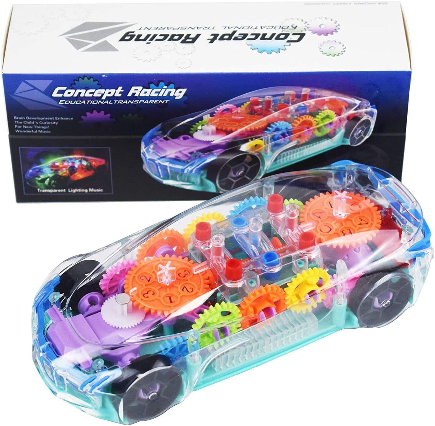 Transparent Concept car 3D Super Car Toy