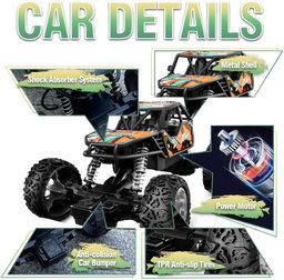 BLUECEDAR RC Racing Car, 2WD High Speed Off Road RC Car