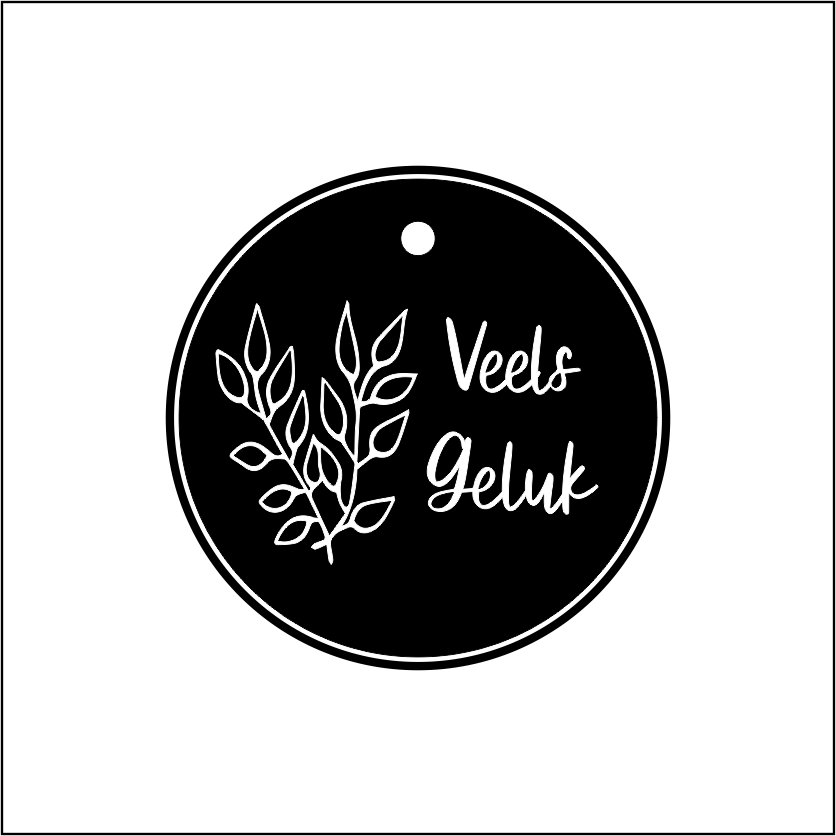 10 Tags refill Veels Geluk Botanical Black Afrikaans