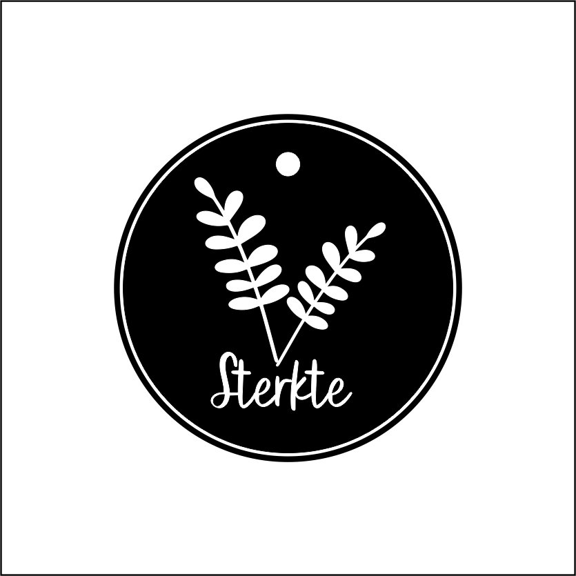 10 Tags refill Sterkte Botanical Black Afrikaans