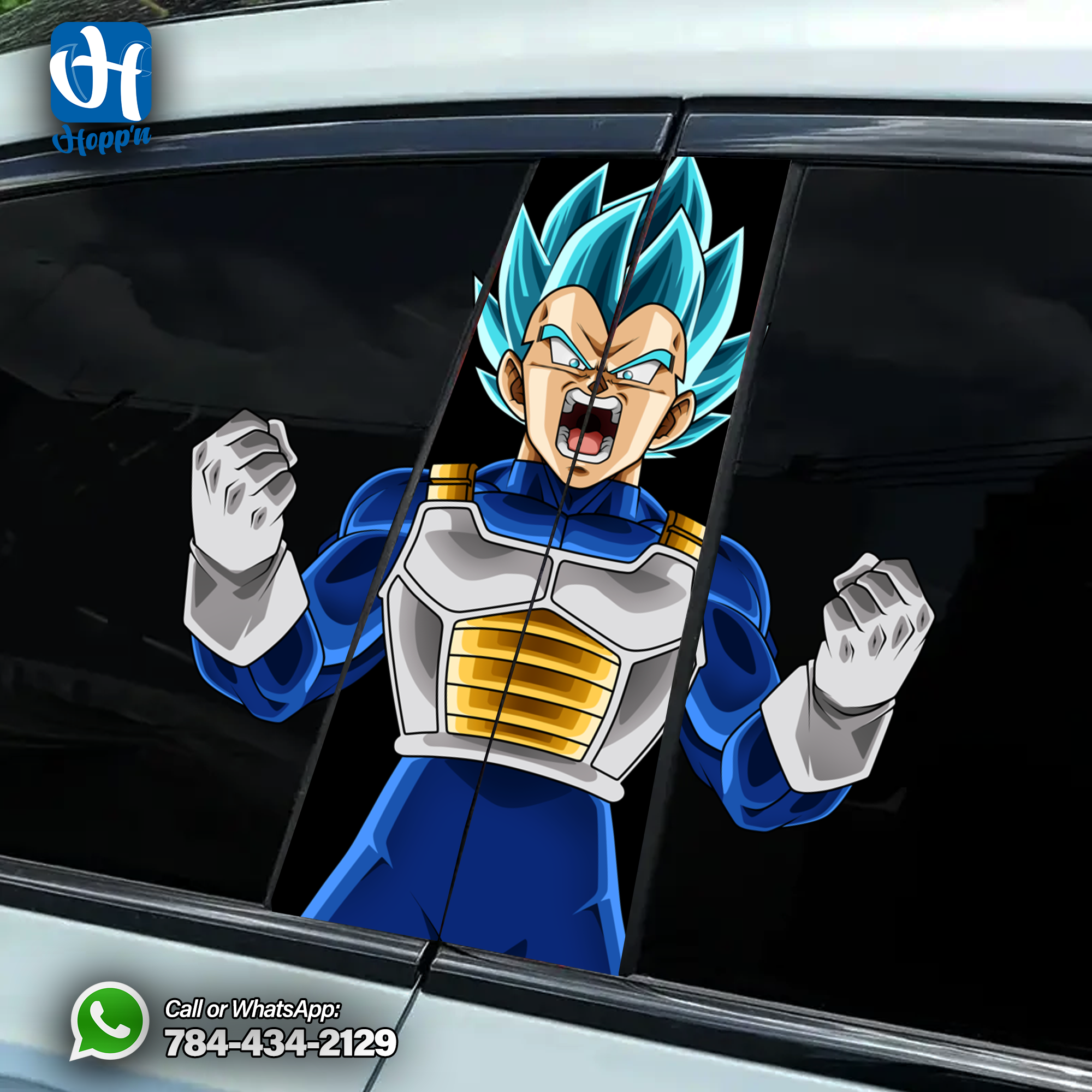Vegeta SSGS Window Sticker _0