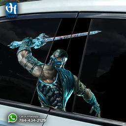 Sub Zero W/ Ice Blade B Pillar Sticker 