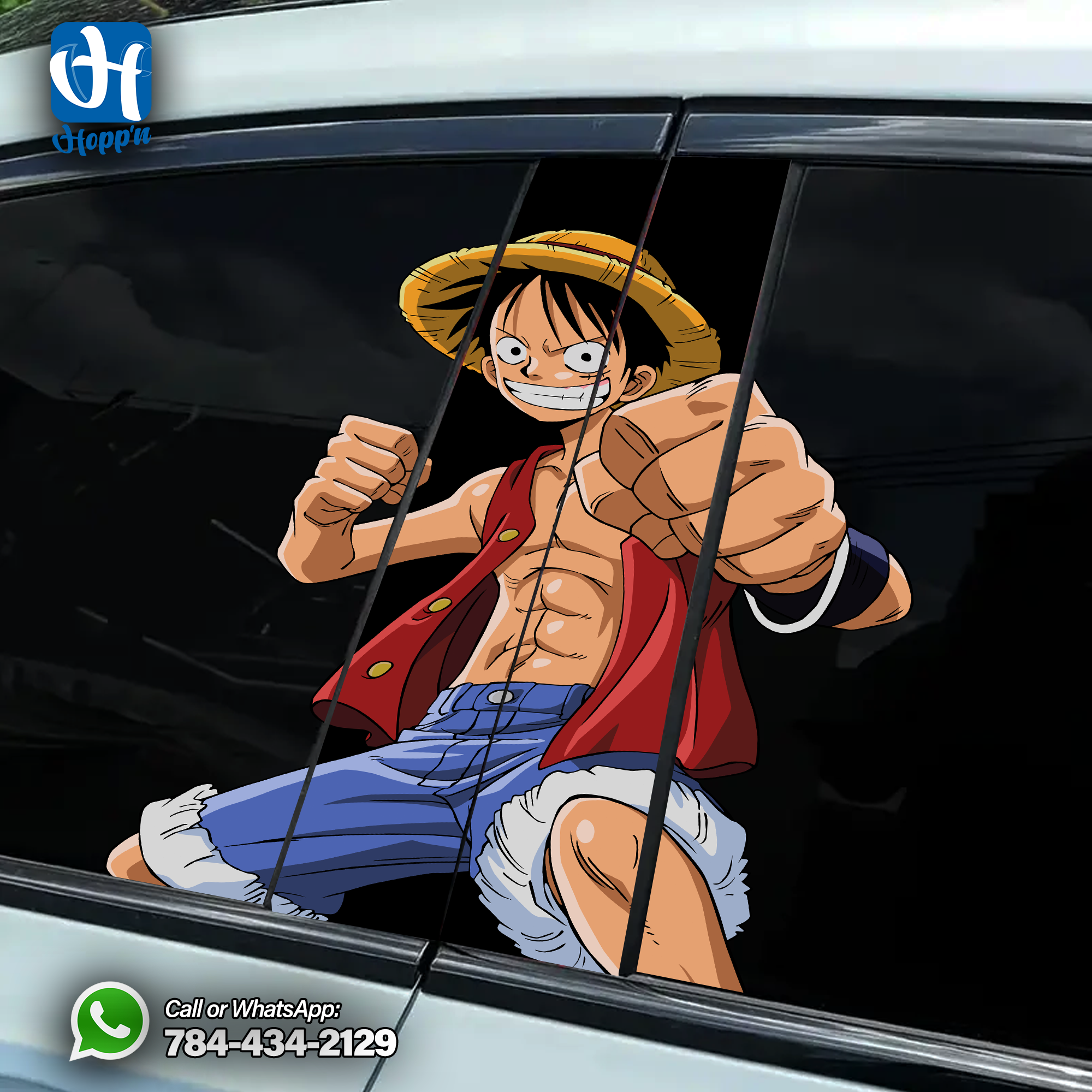 Monkey D Luffy Window Sticker_3