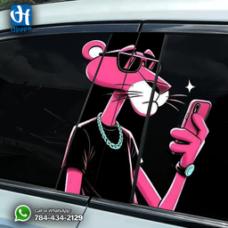 Pink Panther Window Sticker 