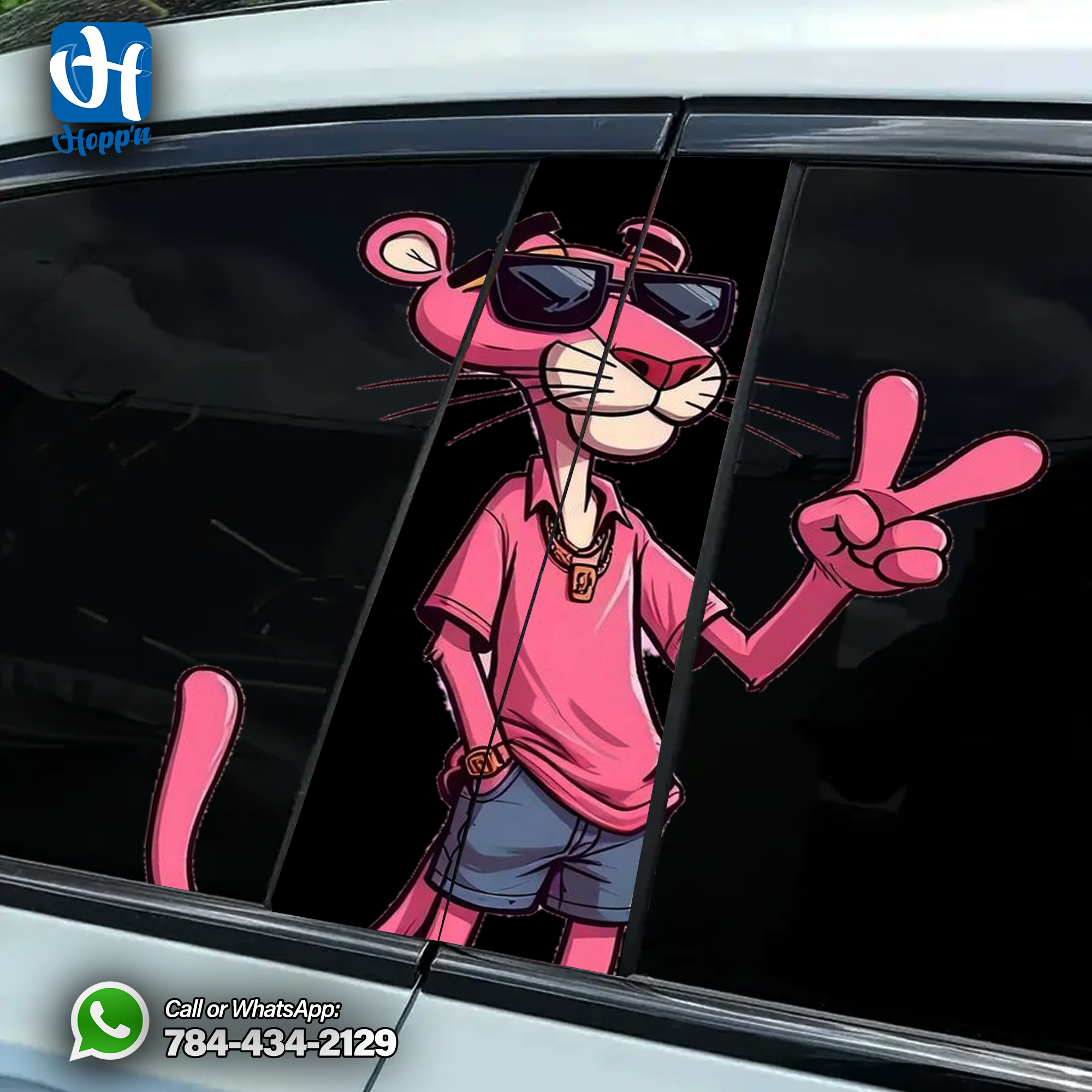 Pink Panther Window Sticker _3