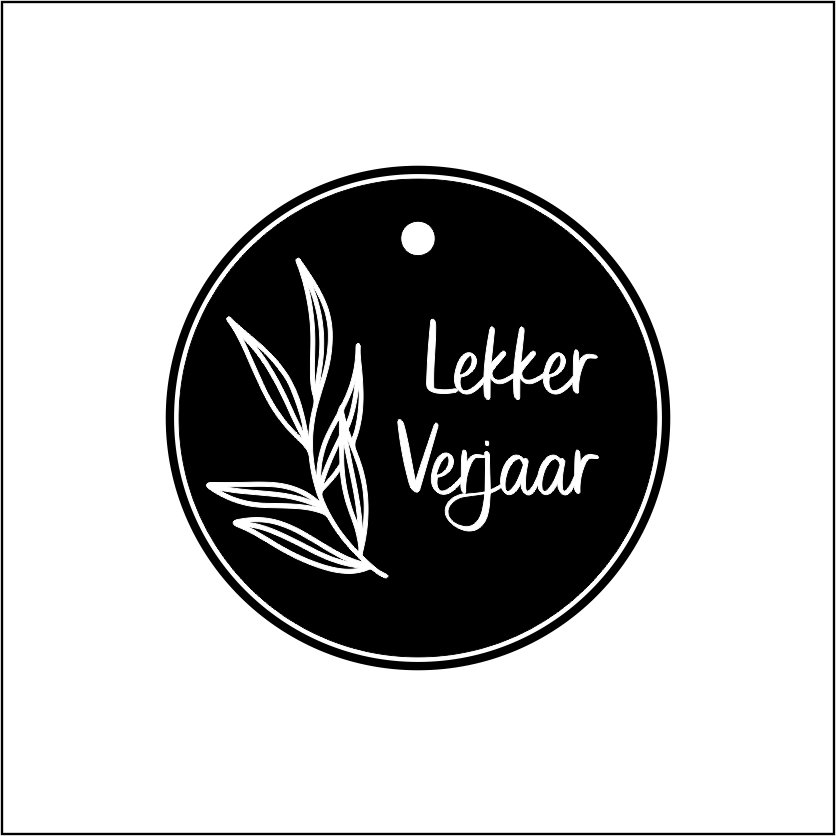 10 Tags refill Lekker Verjaar Botanical Black Afrikaans