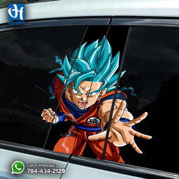 Goku SSGS Window Sticker