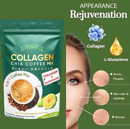  Fitgum Collagen Chia 11 in 1 Shape Coffee Mix 