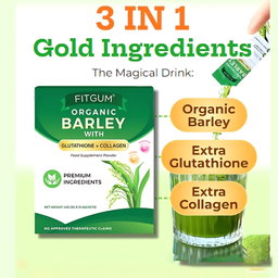 Fitgum Organic Barley Weight Loss Detox Powder