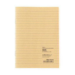 MUJI Semi Bleached Paper Notebook A6 