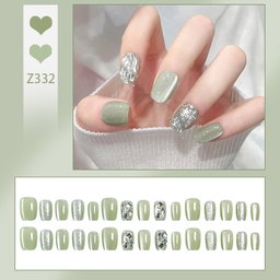 🛒  เล็บปลอม พสจีน พร้อมกาวติดเล็บ + ตะไบจิ๋วว 💗🇨🇳