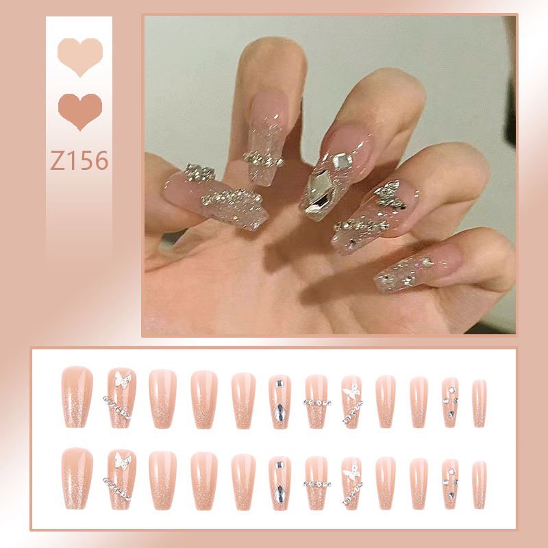 🛒  เล็บปลอม พสจีน พร้อมกาวติดเล็บ + ตะไบจิ๋วว 💗🇨🇳_21