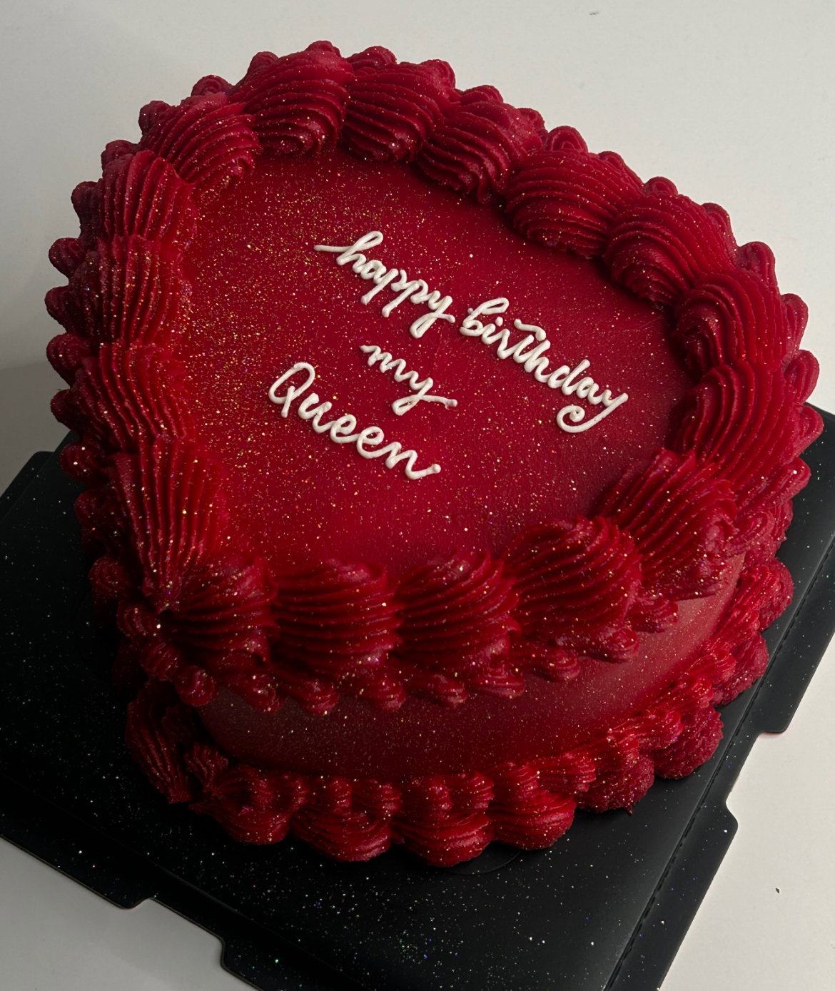 Red Glitter Cake_0