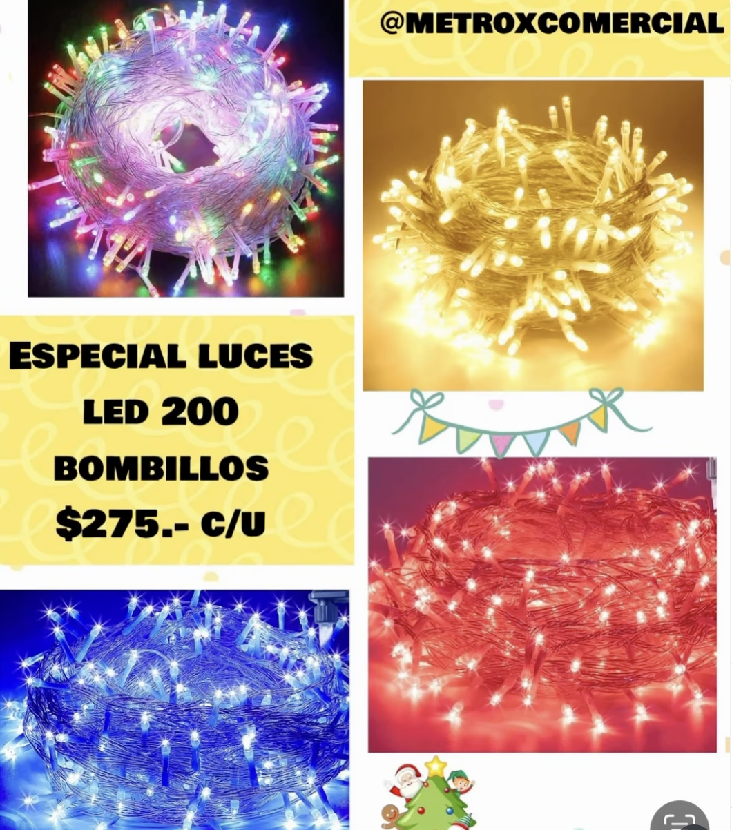 Especial luces led 200 bombillos_0