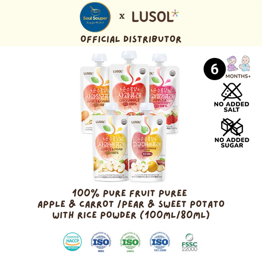 Lusol Pure 100% Fruit Puree - 6months+ (80g)_0