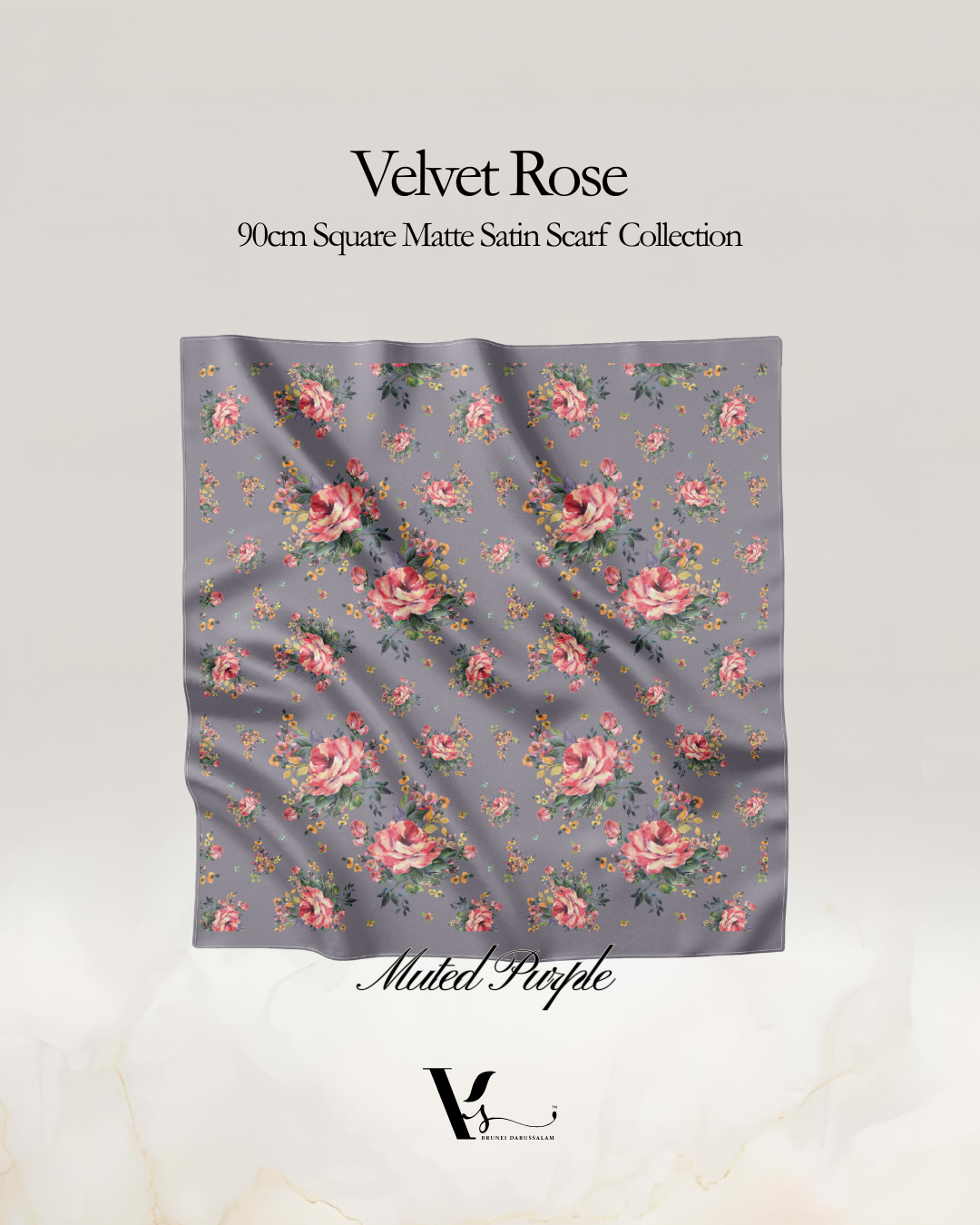 Velvet Rose in Muted Purple