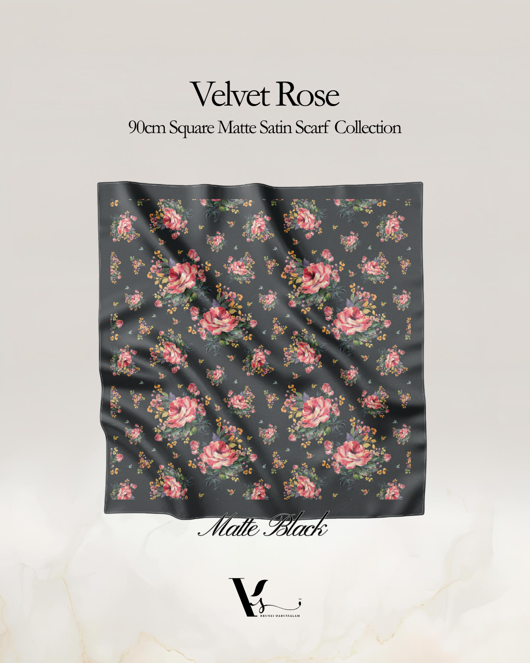 Velvet Rose in Matte Black