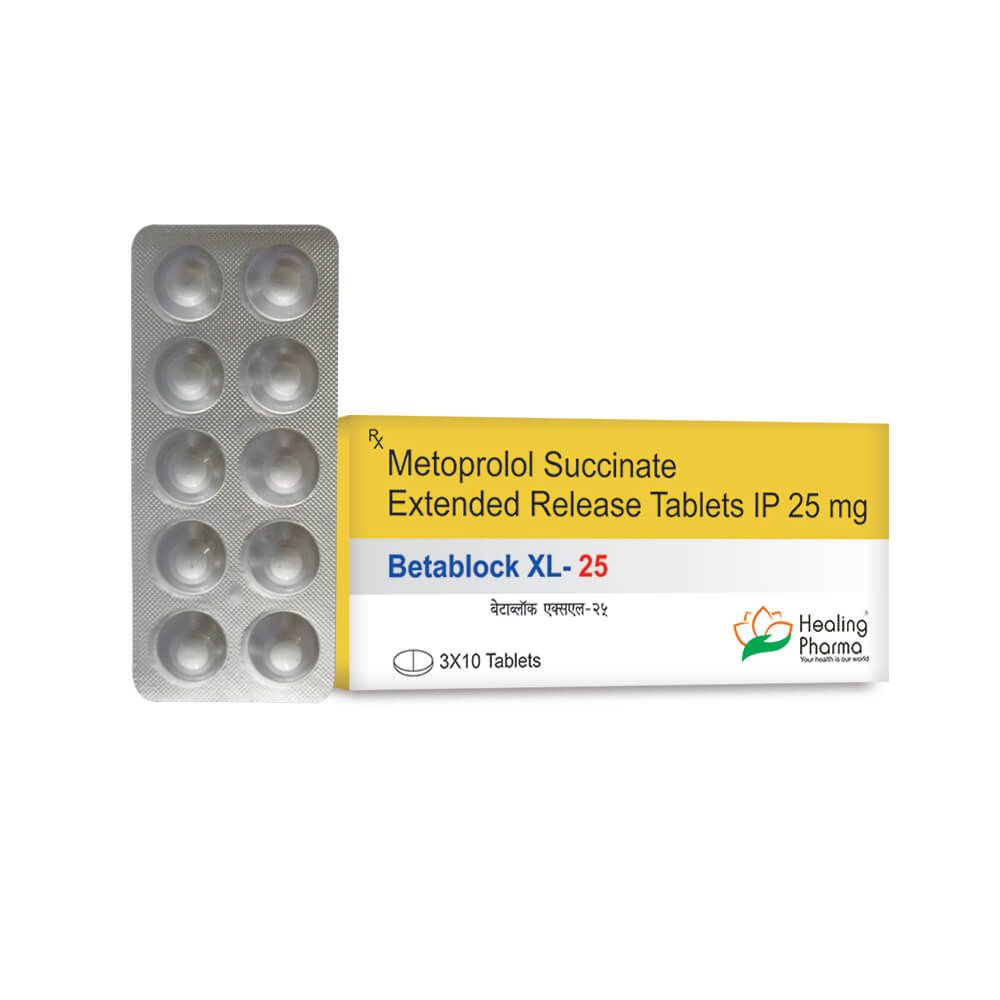Metoprolol Succinate Extended Release Tablets IP 25mg