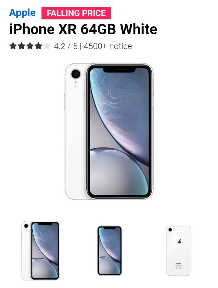 iPhone XR 64GB White_0