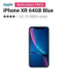 iPhone XR 64GB Blue