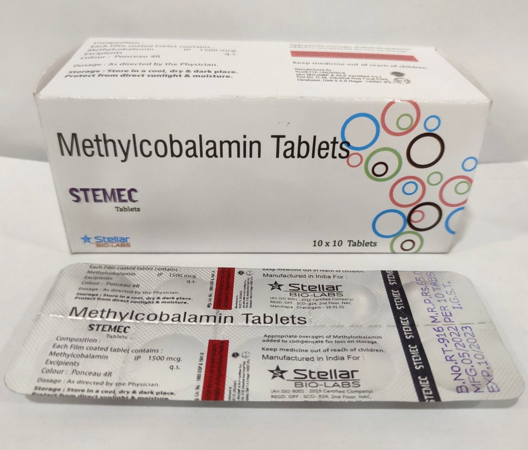 Vitamin B12 Methylcobalamin 1500mcg Tablets