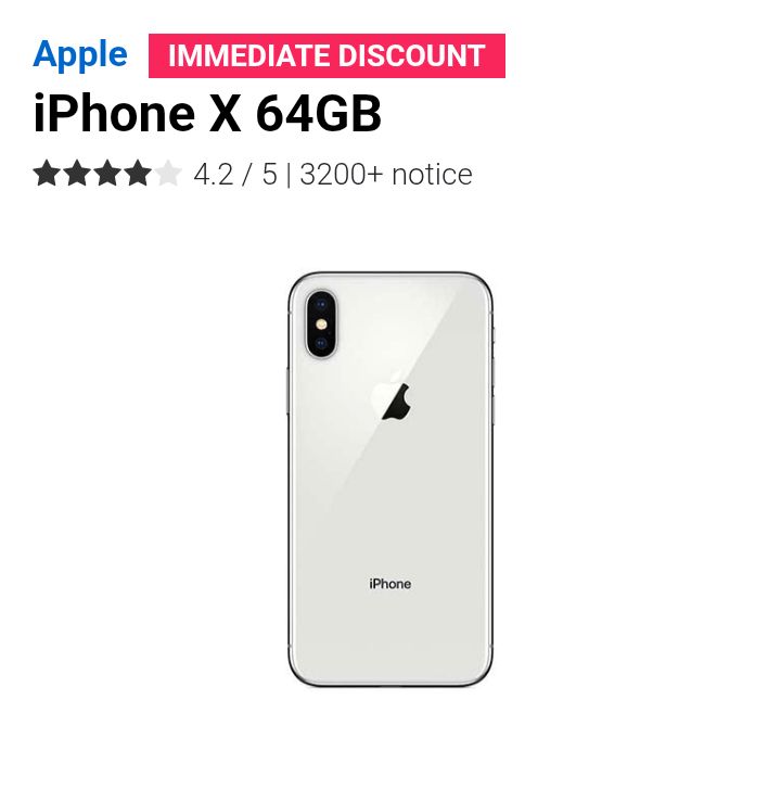 iPhone X 64GB White _3