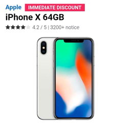 iPhone X 64GB White 