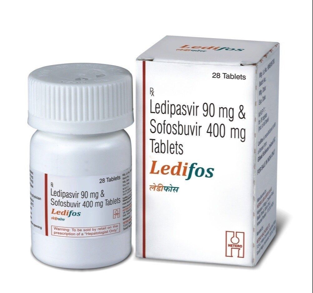 Ledipasvir 90mg& Sofosbuvir 400mg Tablets