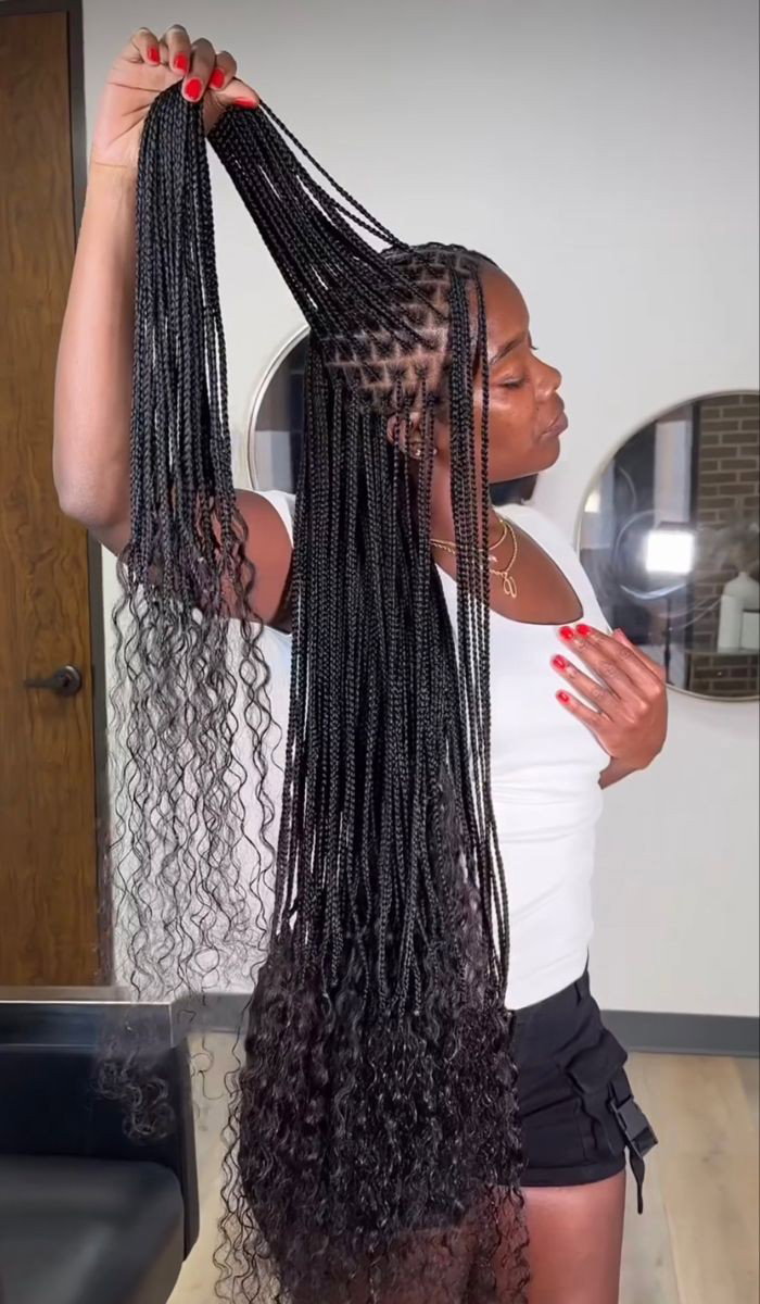  Knotless Braids  _0