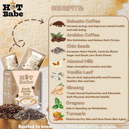 Hot Babe Black Vanilla Chia - 10 sachets