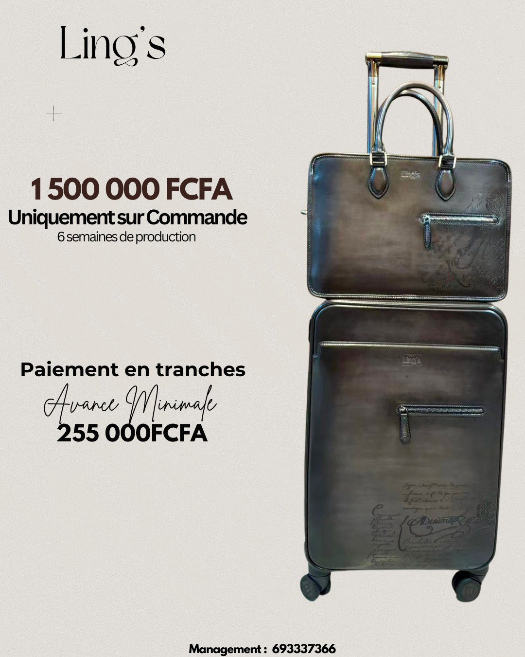 Nos Trolleys en cuir véritable haut de gamme_1