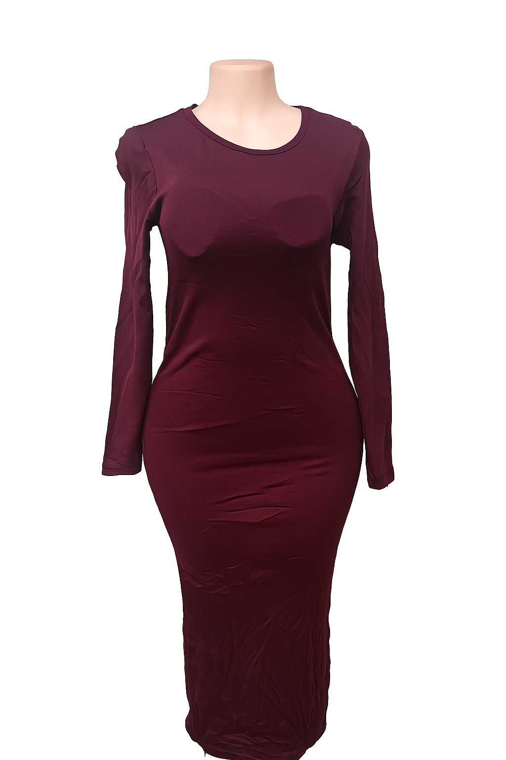 Burgundy Midi Dress