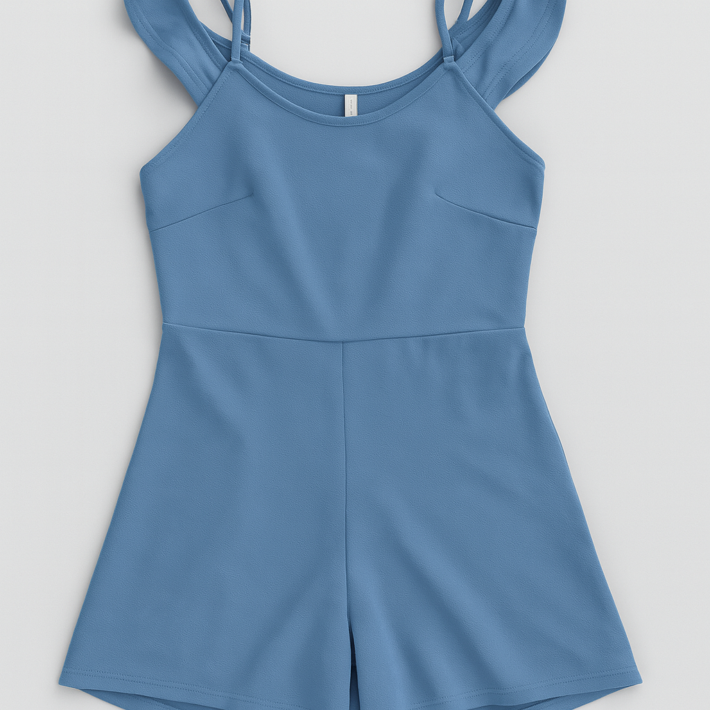 Enterizo azul celeste con tirantes de lazo - Size S/M_1