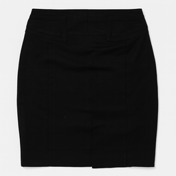 Falda negra formal con cinturón - Size 10/11