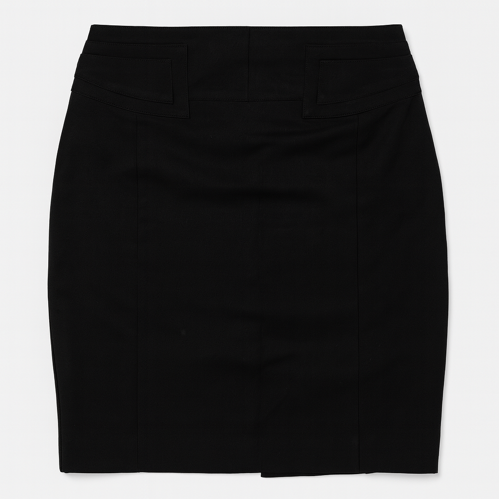 Falda negra formal con cinturón - Size 10/11_1