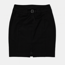 Falda negra formal con cinturón - Size 10/11