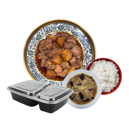 Soya Chicken with Potato Bento