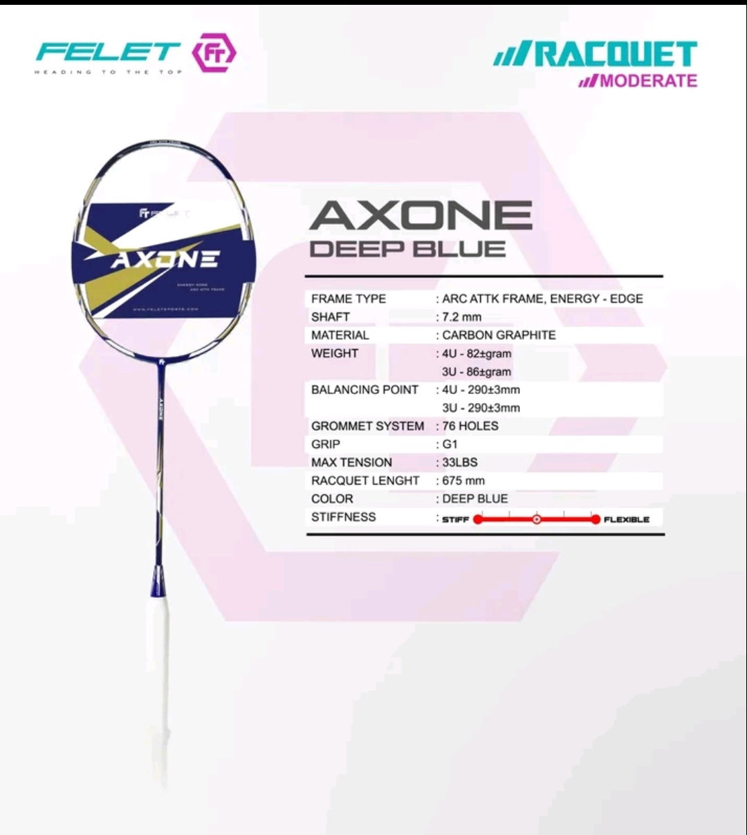 FELET AXONE BADMINTON RACQUET _2