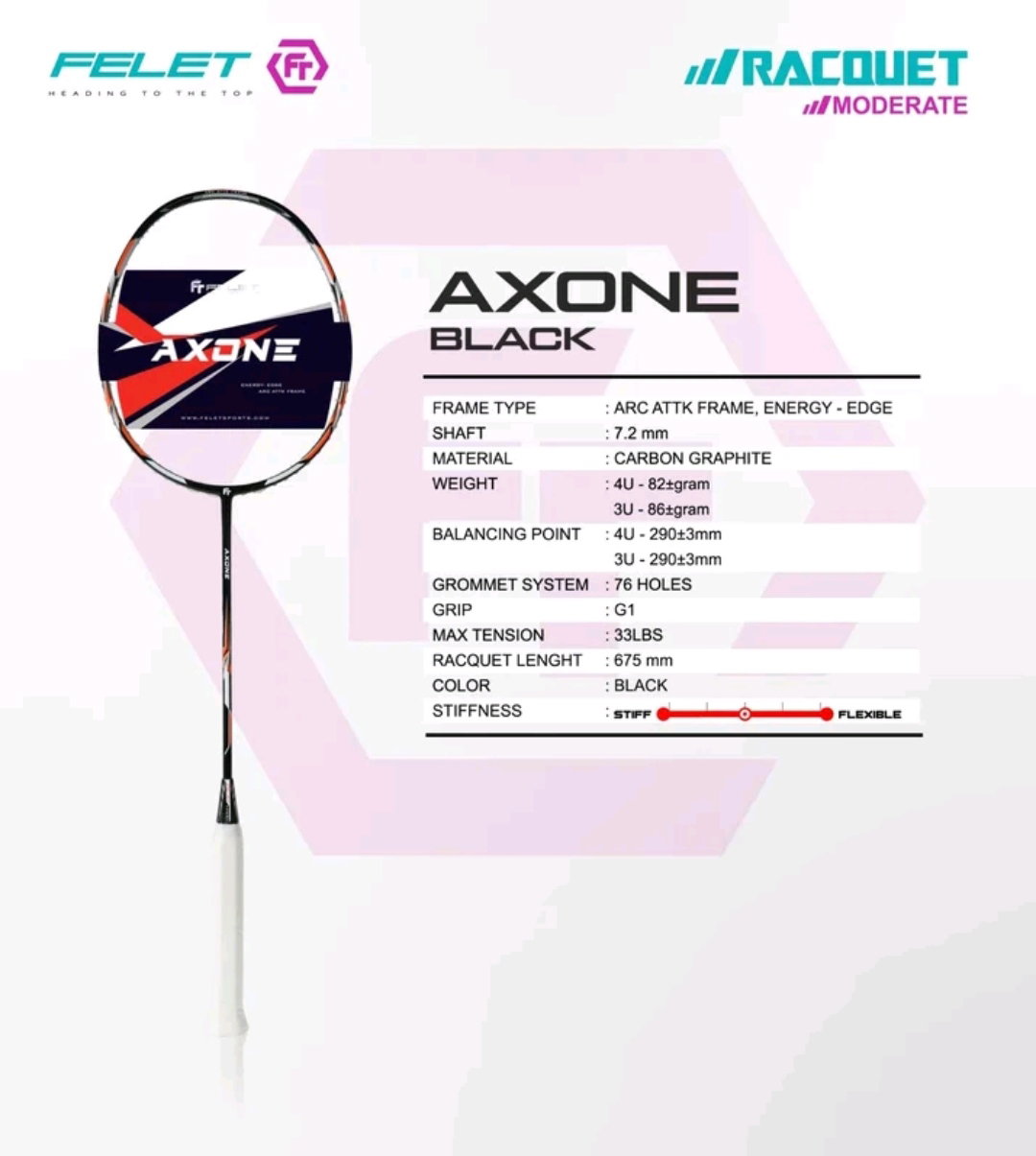 FELET AXONE BADMINTON RACQUET _3
