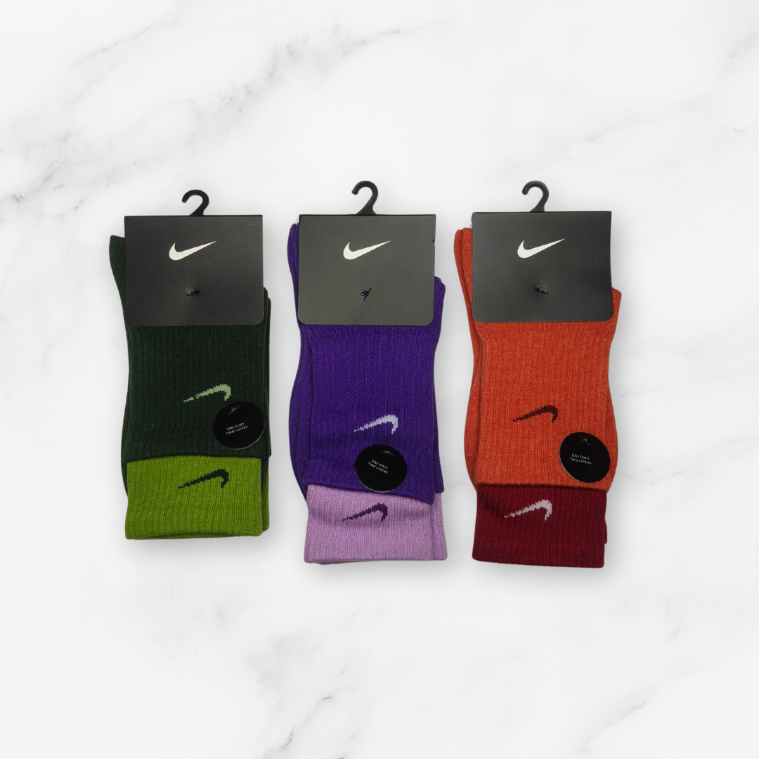 [10001] - 3 Pairs Men's Cotton Blend High-Cut Crew Socks – Versatile, Breathable & Everyday Comfort _3