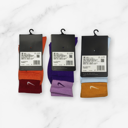 [10001] - 3 Pairs Men's Cotton Blend High-Cut Crew Socks – Versatile, Breathable & Everyday Comfort 