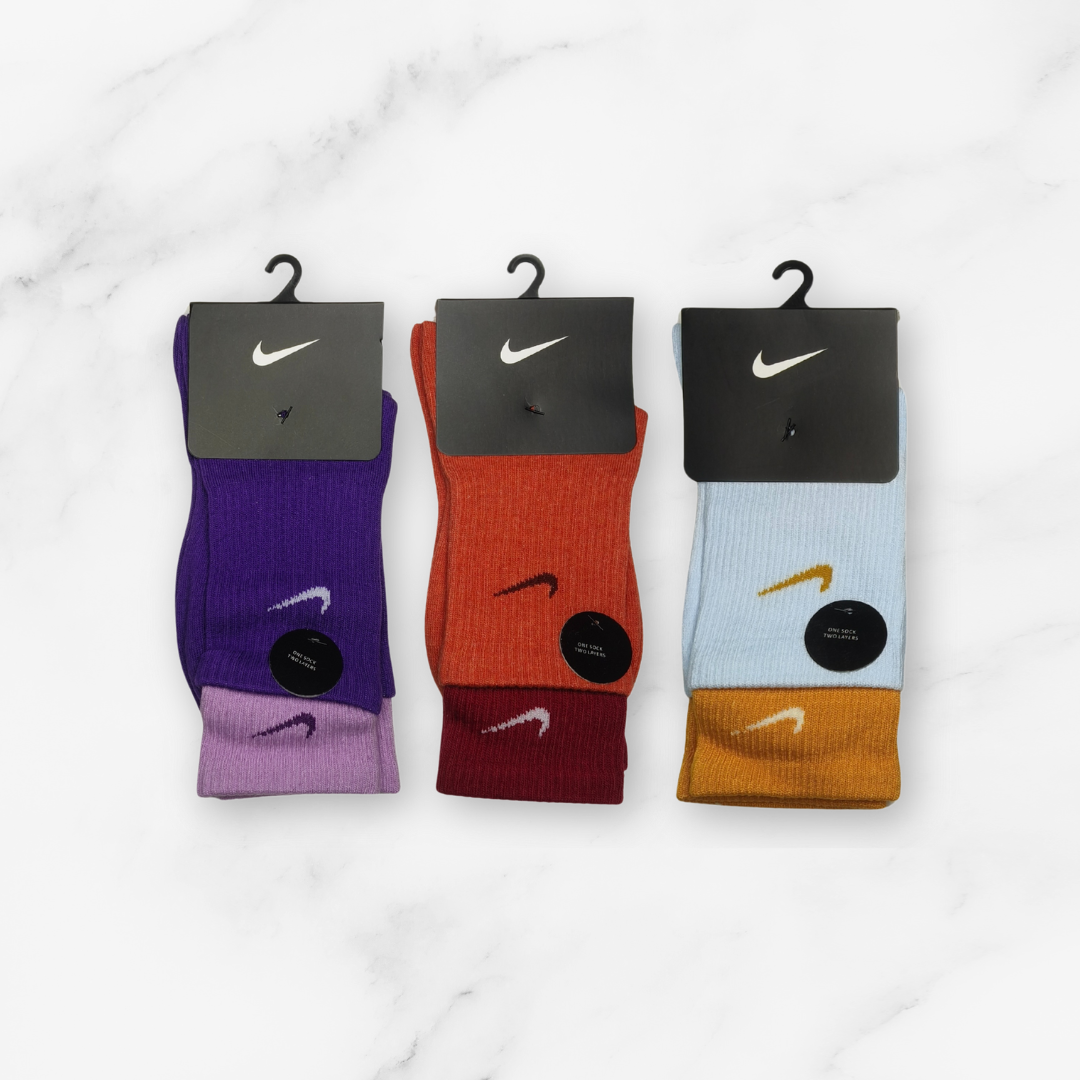 [10001] - 3 Pairs Men's Cotton Blend High-Cut Crew Socks – Versatile, Breathable & Everyday Comfort _6