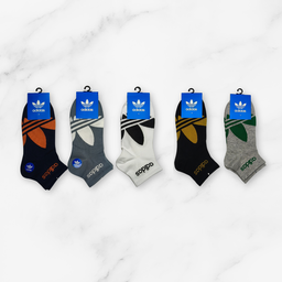 [10002] - 3 Pairs Men's Cotton Blend Crew Socks – Soft, Breathable & Everyday Comfort 