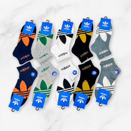 [10002] - 3 Pairs Men's Cotton Blend Crew Socks – Soft, Breathable & Everyday Comfort 
