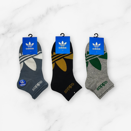 [10002] - 3 Pairs Men's Cotton Blend Crew Socks – Soft, Breathable & Everyday Comfort 