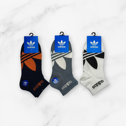 [10002] - 3 Pairs Men's Cotton Blend Crew Socks – Soft, Breathable & Everyday Comfort 